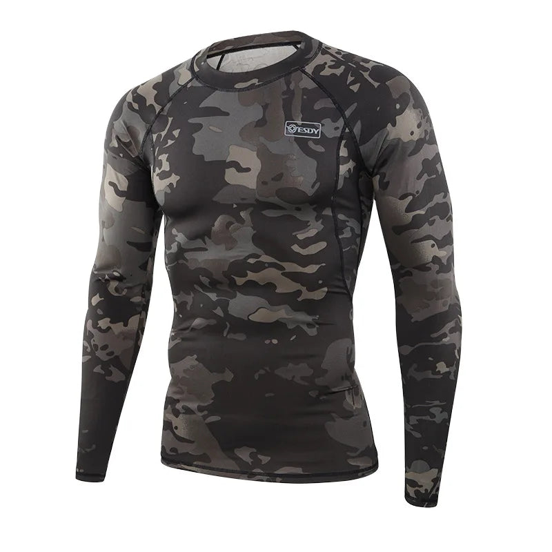 Ensemble Thermique Homme Camouflage – Sous-vêtements Chauds à Compression avec Polaire Intérieure - BLACKBEARD OUTDOOR INDUSTRIES