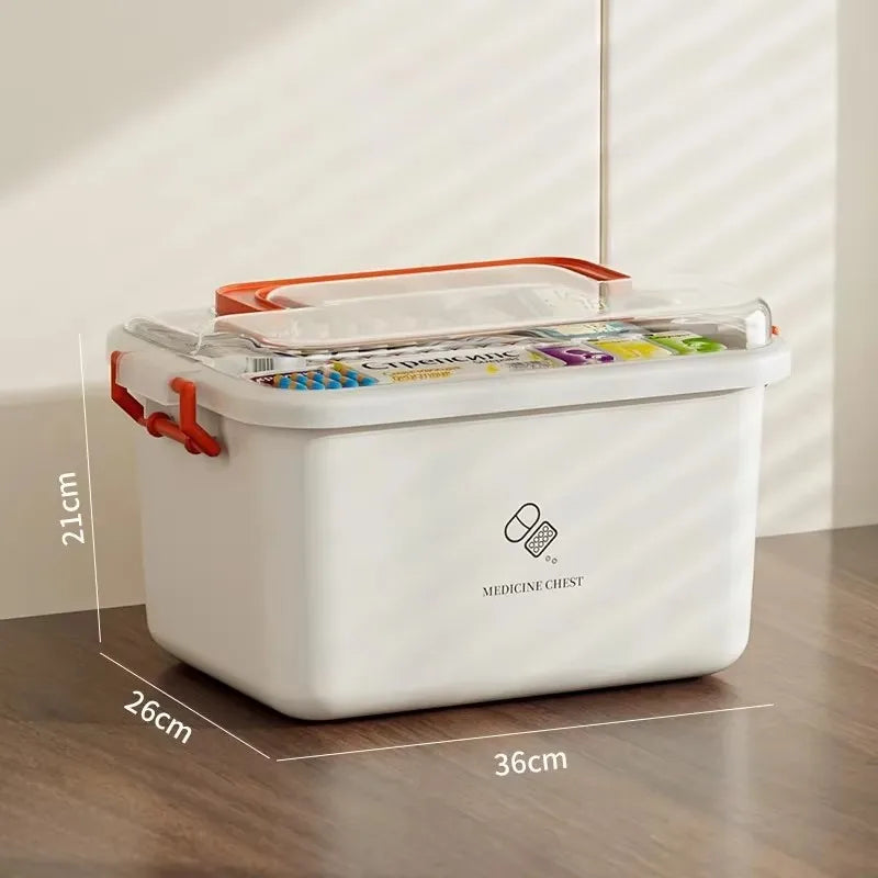 Boîte à Médicaments Portable Grande Capacité – Trousse de Premiers Secours Familiale avec Multi-Compartiments Ma boutique