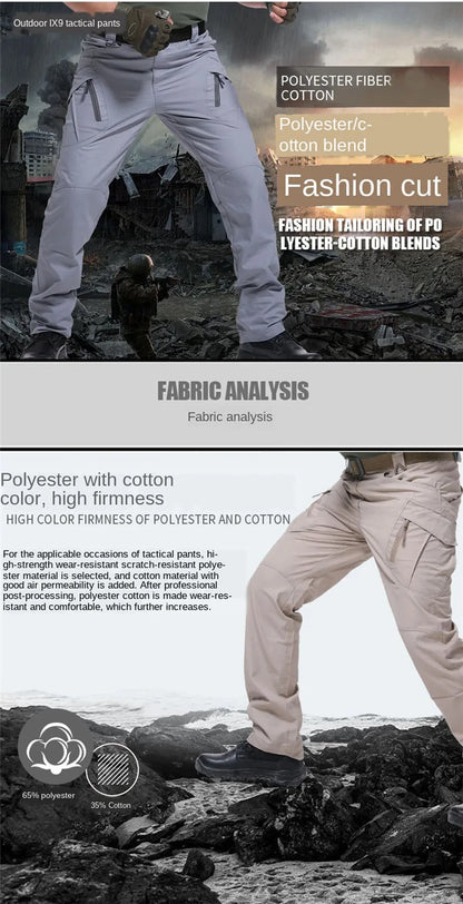 Pantalon Cargo Tactique Homme Outdoor – Imperméable SWAT Camouflage Multi-Poches - BLACKBEARD OUTDOOR INDUSTRIES