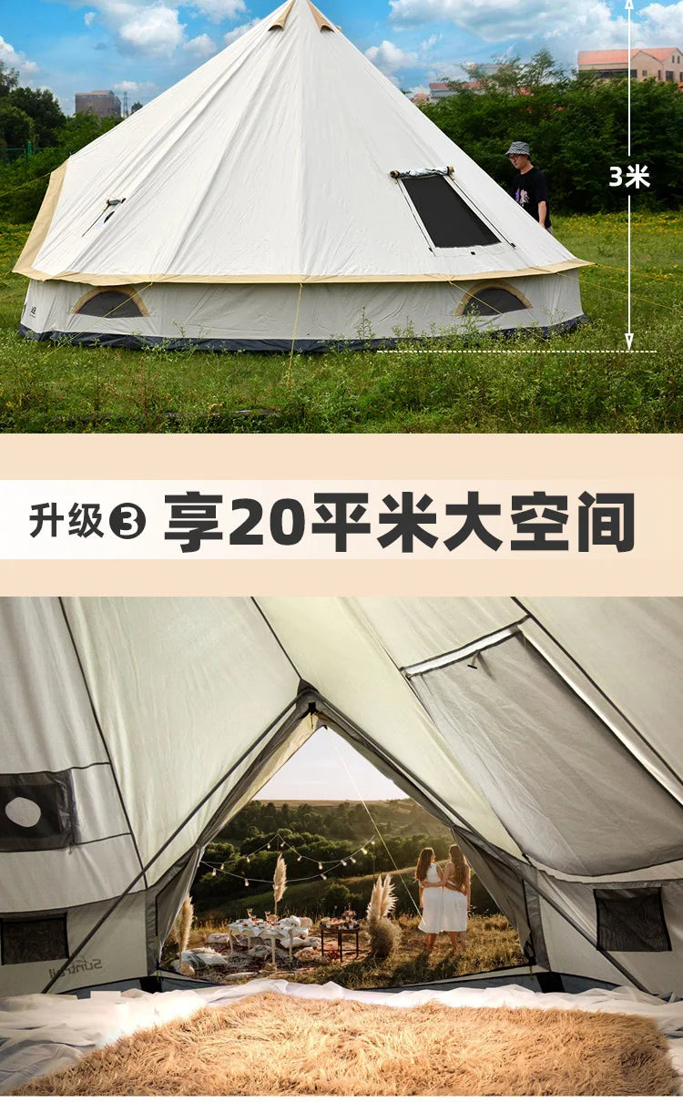 Tente de Luxe Mongolia Yurt pour 6-10 Personnes –  Camping Premium BLACKBEARD OUTDOOR INDUSTRIES