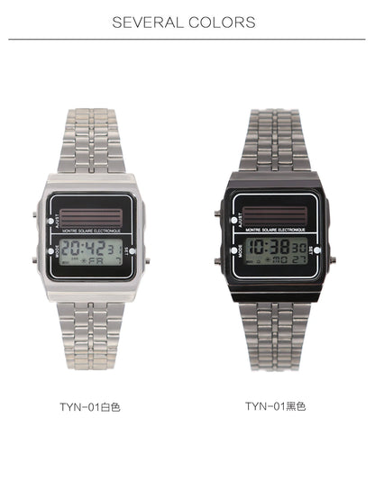 Montre Électronique Solaire Tactique – Carré Compact Unisexe - BLACKBEARD OUTDOOR INDUSTRIES