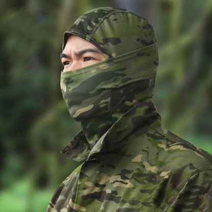 Balaclava Camouflage Multicam – Masque Intégral pour Ski, Cyclisme, Chasse, Airsoft et Plein Air - BLACKBEARD OUTDOOR INDUSTRIES