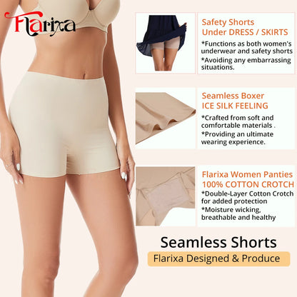 Shorts de Protection Invisibles Flarixa – Boyshorts Sans Couture à Taille Haute pour Femmes, Anti-Frottements, Confort et Sécurité sous les Jupes - BLACKBEARD OUTDOOR INDUSTRIES