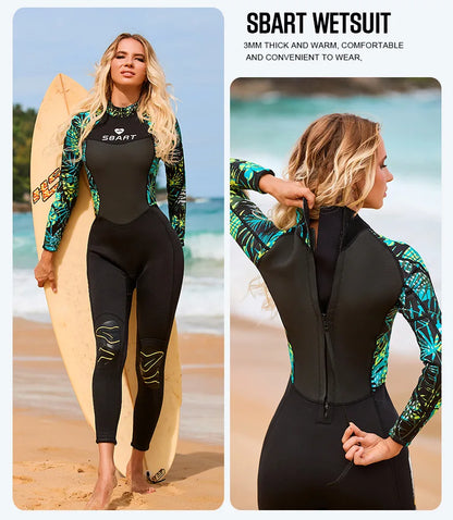 Combinaison Néoprène Femme 3mm Intégrale – Surf, Plongée, Snorkeling, Natation - BLACKBEARD OUTDOOR INDUSTRIES