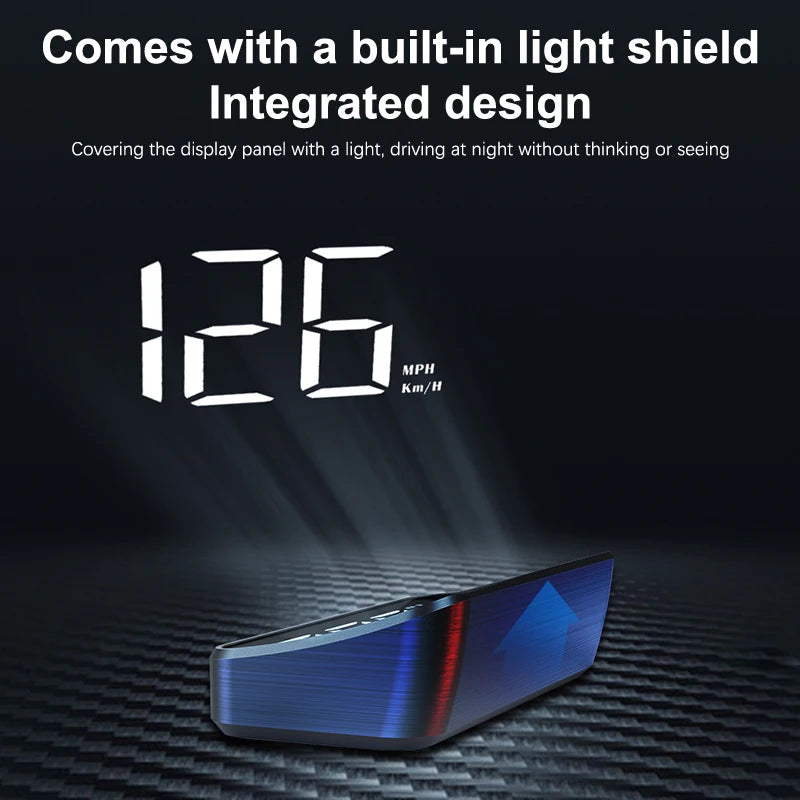 Affichage Tête Haute (HUD) de Vitesse pour Véhicule – Compteur Numérique GPS, Projection sur Pare-Brise, Accessoire Électronique Auto - BLACKBEARD OUTDOOR INDUSTRIES