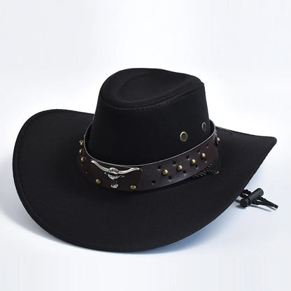 Chapeau Western en suede Synthétique – Large Bord Vintage pour Gentleman & Cowgirl - BLACKBEARD OUTDOOR INDUSTRIES