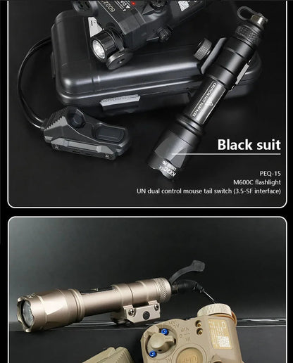 Tactical PEQ15 IR Fill Light/IR Laser et lampe de poche M600C Ma boutique