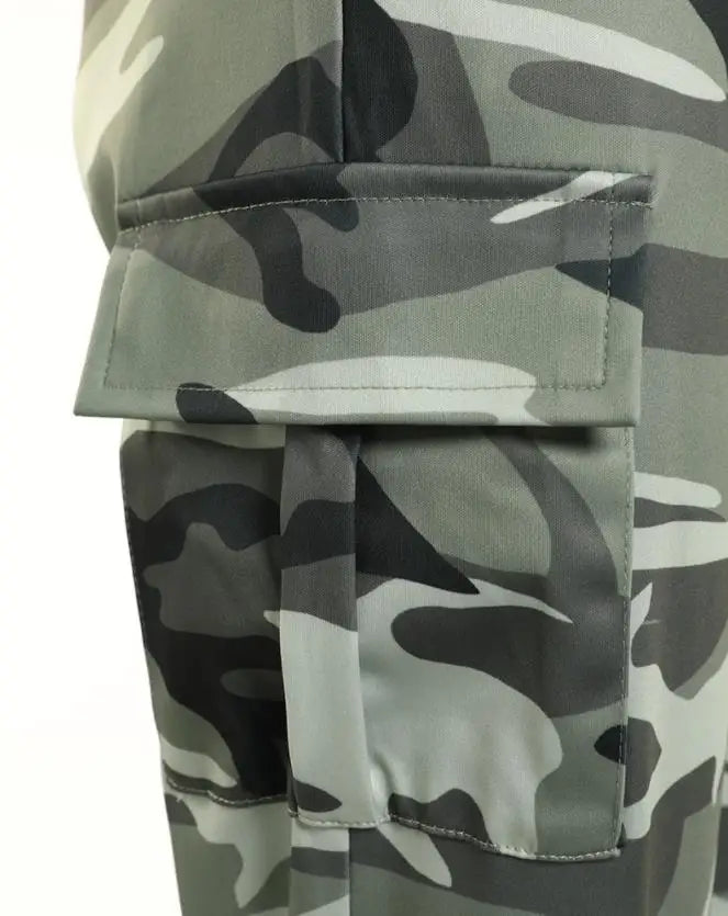 Pantalon Cargo Femme Imprimé Camouflage avec Cordon de Serrage et Poches – Style Safari Décontracté - BLACKBEARD OUTDOOR INDUSTRIES
