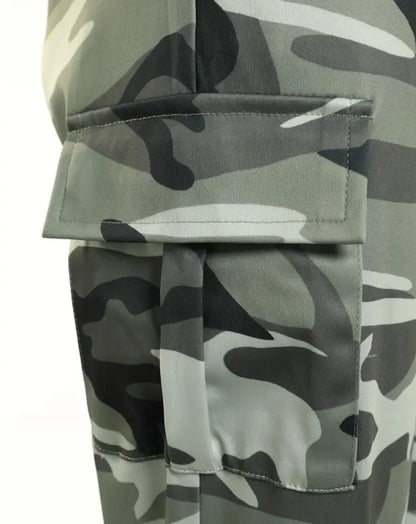 Pantalon Cargo Femme Imprimé Camouflage avec Cordon de Serrage et Poches – Style Safari Décontracté - BLACKBEARD OUTDOOR INDUSTRIES