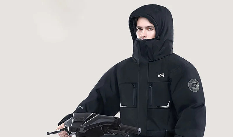 Motorcycle Riding Winter Coldproof Clothing Winter Fashion Waist Designwarm Cotton Jumpsuit Thickened Waterproof Snowmobile Suit BLACKBEARD OUTDOOR INDUSTRIES