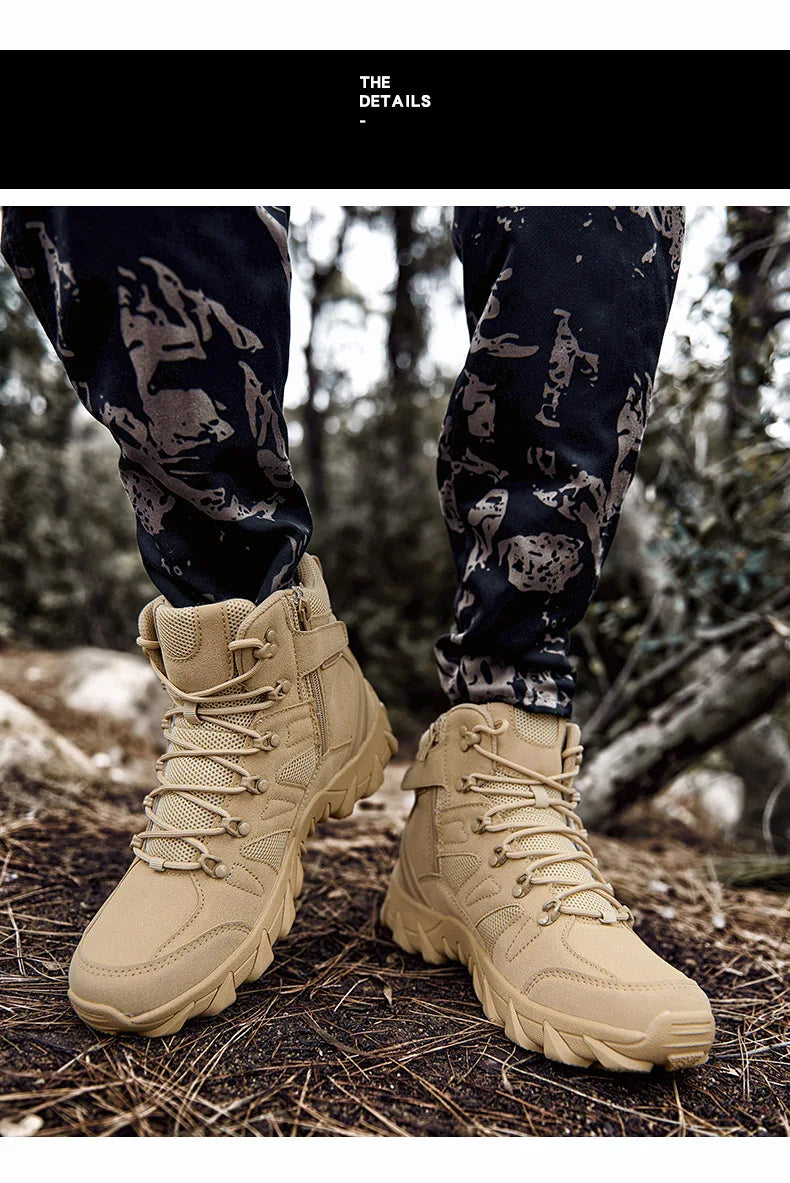 Bottes de Combat Tactiques Améliorées pour Homme - Chaussures de Randonnée Résistantes et Respirantes BLACKBEARD OUTDOOR INDUSTRIES