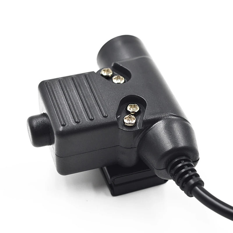 Câble PTT U94 7.0mm pour Casque 2 PIN — Compatible Baofeng UV-5R, UV-S9 Plus, UV-82, AR-152 - BLACKBEARD OUTDOOR INDUSTRIES