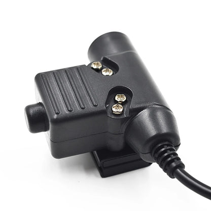 Câble PTT U94 7.0mm pour Casque 2 PIN — Compatible Baofeng UV-5R, UV-S9 Plus, UV-82, AR-152 - BLACKBEARD OUTDOOR INDUSTRIES