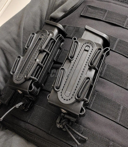 Poche à Chargeur Tactique Molle pour Magasin de Pistolet 9mm avec Clip de Ceinture (Compatible G17, G19, M9, P226) BLACKBEARD OUTDOOR INDUSTRIES