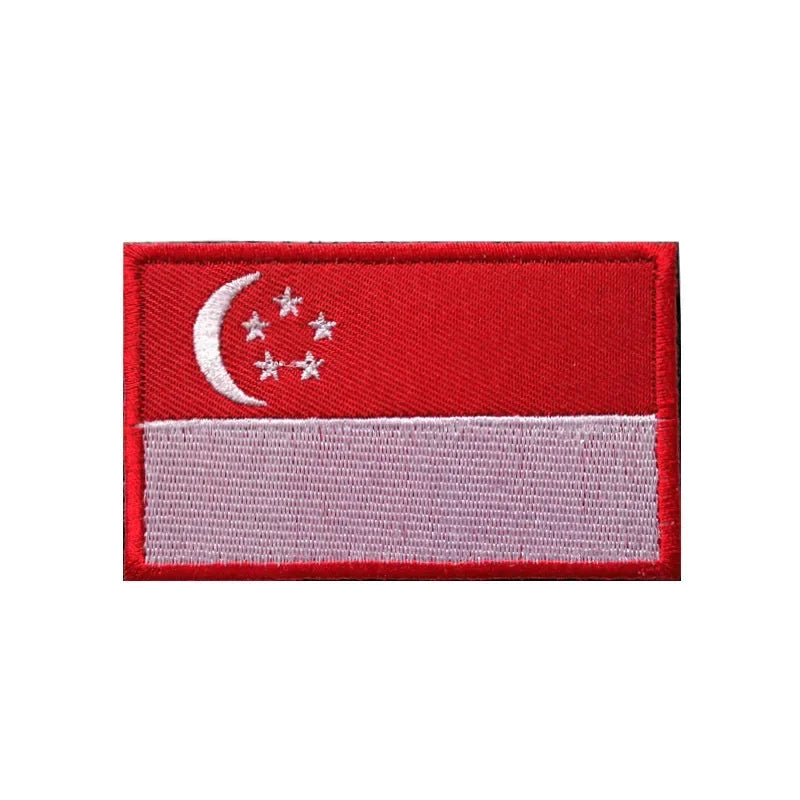 Patch Brodé Drapeau – international | Patch Militaire Tactique Velcro - BLACKBEARD OUTDOOR INDUSTRIES