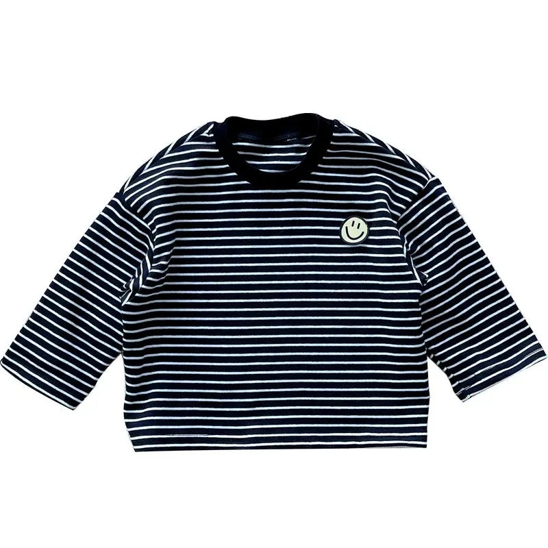 T-shirt rayé à manches longues enfants Ma boutique