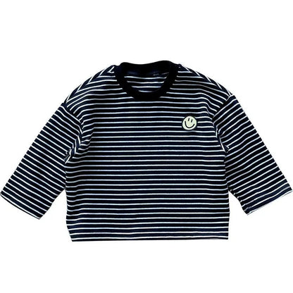 T-shirt rayé à manches longues enfants Ma boutique