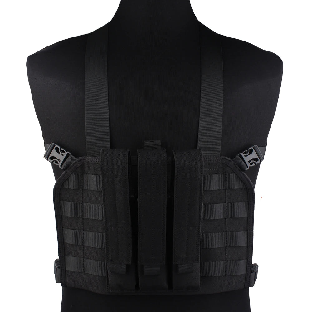 EMERSONGEAR MP7 Chest Rig avec Poche à Magazines – Gilet Tactique MOLLE pour Airsoft, Chasse et Camping - BLACKBEARD OUTDOOR INDUSTRIES