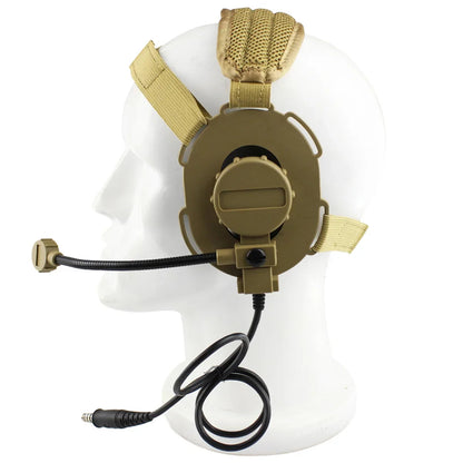 Casque Tactique Outdoor avec Microphone Bowman Elite II U94 PTT pour Radio Kenwood, Baofeng UV-5R – Équipement de Chasse et Tir CS BLACKBEARD OUTDOOR INDUSTRIES