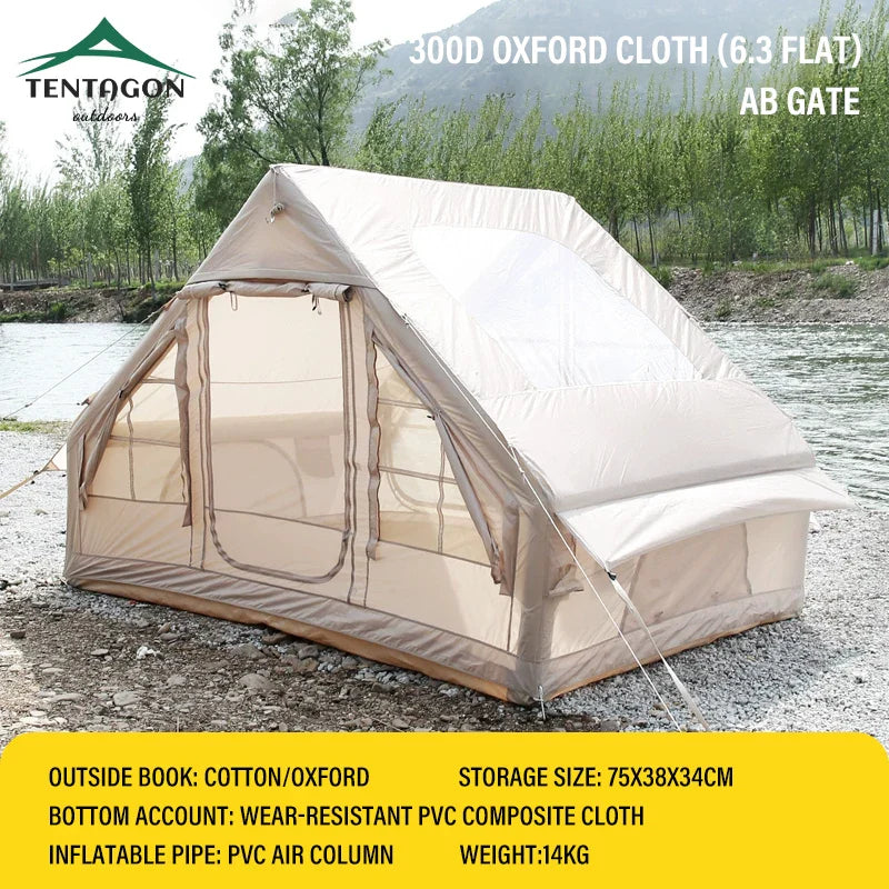 TENTAGON Tente Gonflable Extérieure – 3/4 Personnes | Installation Rapide & Étanche - BLACKBEARD OUTDOOR INDUSTRIES