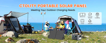 Dokio 100W Panneau Solaire Flexible et Pliant 18V avec Kit Contrôleur 12V – Idéal pour Camping, Voyage et VR - BLACKBEARD OUTDOOR INDUSTRIES