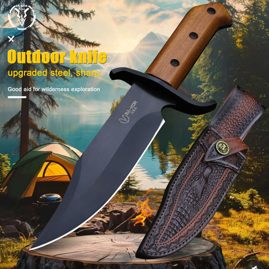 BA-KOR USA All Tang 9CR18MOV Couteau de survie - BLACKBEARD OUTDOOR INDUSTRIES