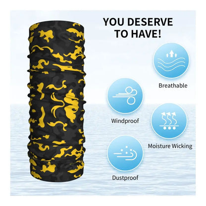 Tiger Stripe Camo – Bandeau Tour de Cou Hiver Multifonction pour Hommes et Femmes | Parfait pour Randonnée, Cyclisme, Sports Outdoor et Usage Quotidien - BLACKBEARD OUTDOOR INDUSTRIES