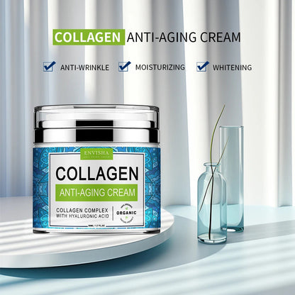 Crème Visage ENVISHA – Collagène & Acide Hyaluronique pour Anti-Âge et Hydratation de la Peau BLACKBEARD OUTDOOR INDUSTRIES