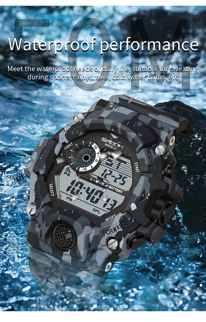SANDA 2183 – Montre Électronique Homme - BLACKBEARD OUTDOOR INDUSTRIES