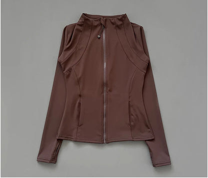 Veste Fitness à Col Montant pour Femme – Veste de Sport Slim-Fit à Fermeture Éclair, Séchage Rapide pour Yoga, Course et Cyclisme - BLACKBEARD OUTDOOR INDUSTRIES