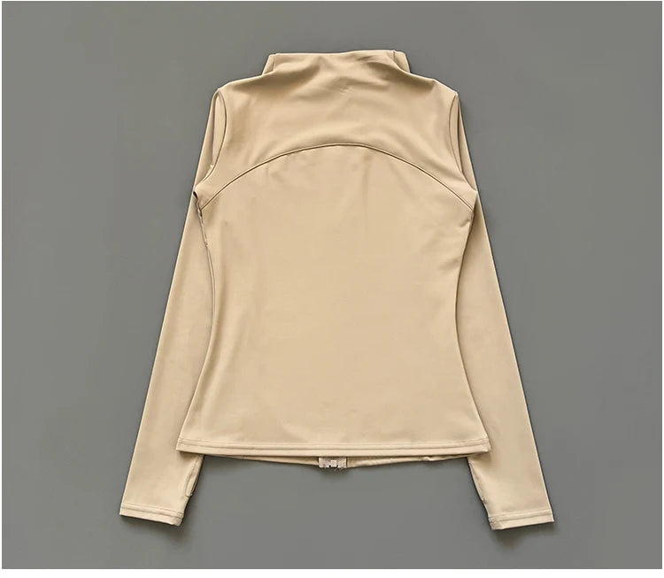 Veste Fitness à Col Montant pour Femme – Veste de Sport Slim-Fit à Fermeture Éclair, Séchage Rapide pour Yoga, Course et Cyclisme - BLACKBEARD OUTDOOR INDUSTRIES