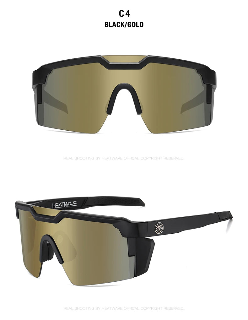 Lunettes de Soleil Heat Wave – Sport Cyclisme Style Conjugué, Polarisées, Anti-reflet, UV400 – Pour Homme & Femme - BLACKBEARD OUTDOOR INDUSTRIES
