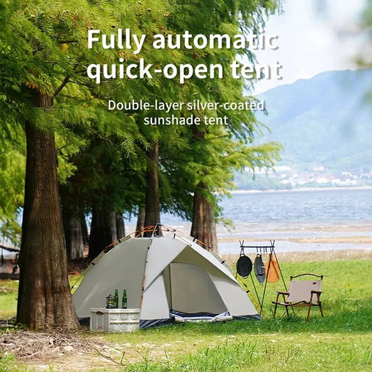 Tente de Camping Automatique 3-4 Personnes – Ouverture Rapide & Protection UV - BLACKBEARD OUTDOOR INDUSTRIES