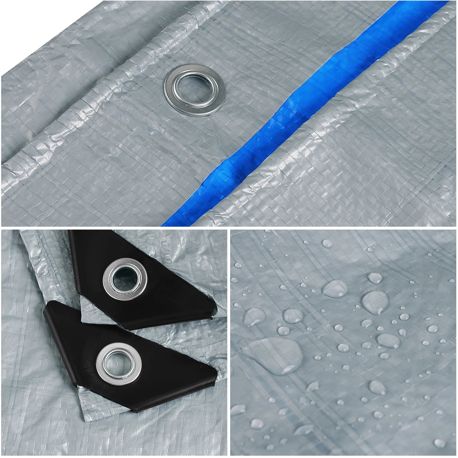 Large Bâche Imperméable pour Camping – Tarp Tente, Abri de Jardin, Protection Pluie & Ombre - BLACKBEARD OUTDOOR INDUSTRIES