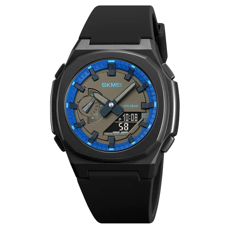 Montre de Sport SKMEI 2091 pour Homme – Montre Numérique Militaire Résistante à l'Eau avec Fonction Compte à Rebours et Date - BLACKBEARD OUTDOOR INDUSTRIES