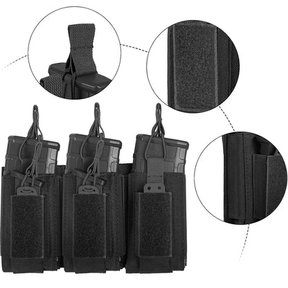 Triple Magazine Pouch Molle Mag Bag – Porte-chargeurs tactique polyvalent - BLACKBEARD OUTDOOR INDUSTRIES