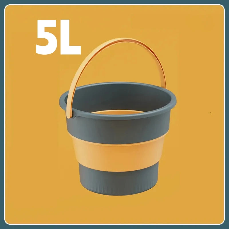Seau Pliable avec Couvercle 5L / 10L / 17L — Seau Multi-Usages Portable pour Camping, Voiture, Pêche, Maison - BLACKBEARD OUTDOOR INDUSTRIES