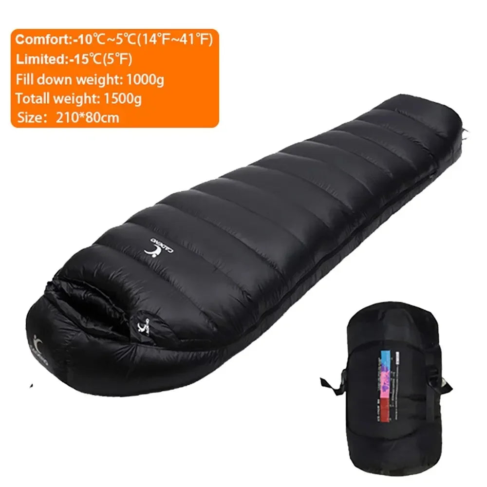 Sac de Couchage Ultraléger en Duvet de Canard Blanc | Hiver / Automne – Forme Momie - BLACKBEARD OUTDOOR INDUSTRIES