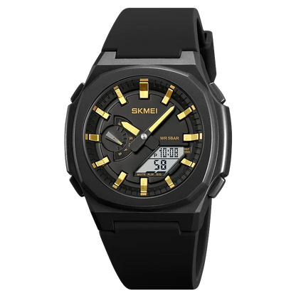 Montre de Sport SKMEI 2091 pour Homme – Montre Numérique Militaire Résistante à l'Eau avec Fonction Compte à Rebours et Date - BLACKBEARD OUTDOOR INDUSTRIES