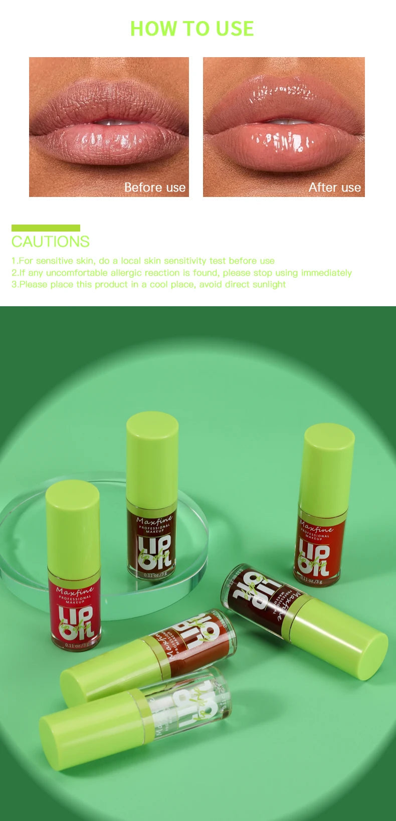 6-tone moisturizing lip gloss luminous oil lip gloss, moisturizing transparent liquid lip gloss, natural lip enhancer, make lips BLACKBEARD OUTDOOR INDUSTRIES