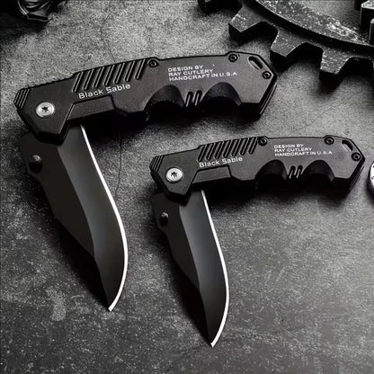 Couteau Pliant Multifonction Haute Dureté – Outil de Survie et Autodéfense - BLACKBEARD OUTDOOR INDUSTRIES