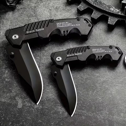 Couteau Pliant Multifonction Haute Dureté – Outil de Survie et Autodéfense - BLACKBEARD OUTDOOR INDUSTRIES