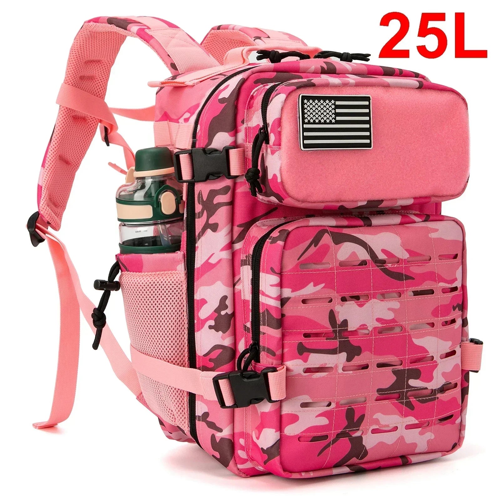 Sac à Dos Tactique 25L / 45L pour Homme et Femme – Laser Cut MOLLE, Sac Polyvalent pour Randonnée, École et Gym - BLACKBEARD OUTDOOR INDUSTRIES