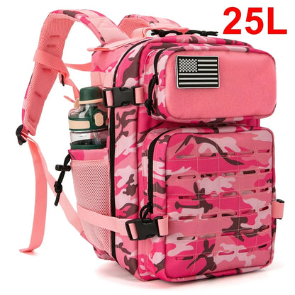 Sac à Dos Tactique 25L / 45L pour Homme et Femme – Laser Cut MOLLE, Sac Polyvalent pour Randonnée, École et Gym - BLACKBEARD OUTDOOR INDUSTRIES