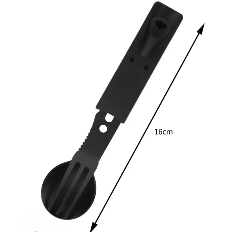 Set Multifonction Camping - Couteaux, Couverts et Sifflet en Acier Inoxydable - BLACKBEARD OUTDOOR INDUSTRIES