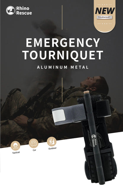 Rhino Rescue Tourniquet Tactical – Renforcé avec Tige Métallique et Suture Résistante Ma boutique