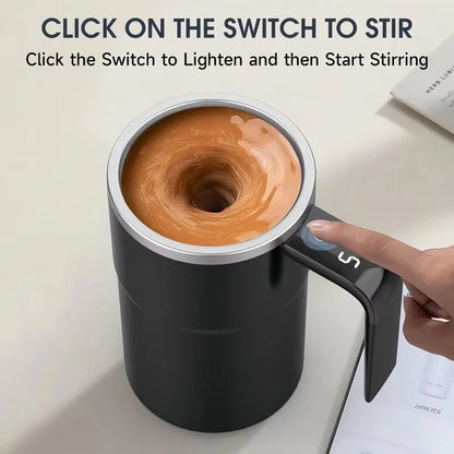 380ML Mini Electric Coffee Self Mixing Mug IP67 Waterproof Food Safe Coffee Mug USB Rechargeable Automatic Magnetic Cup For Tea BLACKBEARD OUTDOOR INDUSTRIES