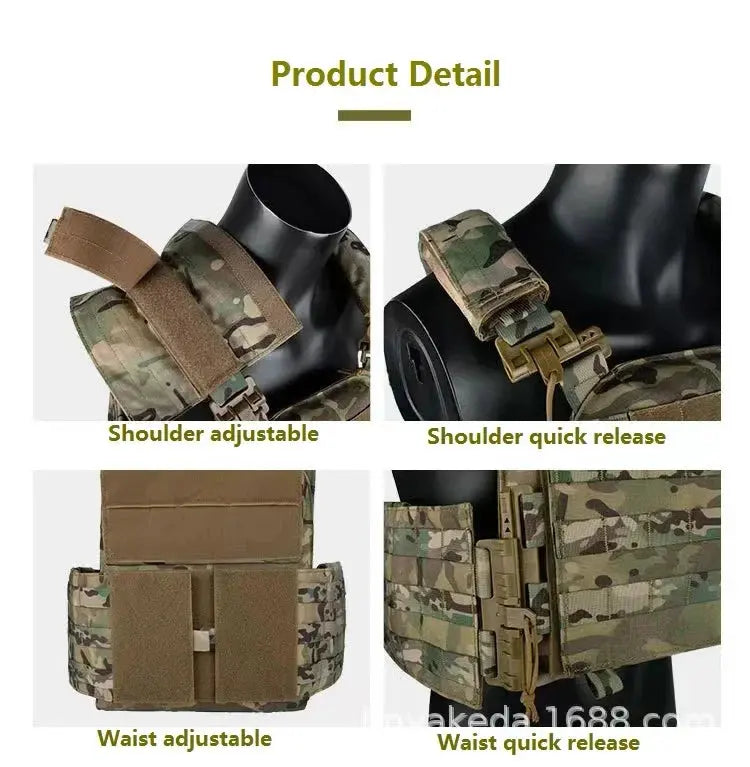 YAKEDA  chaleco Plate Carrier Vest Quick Release 1000D Nylon Molle Ma boutique