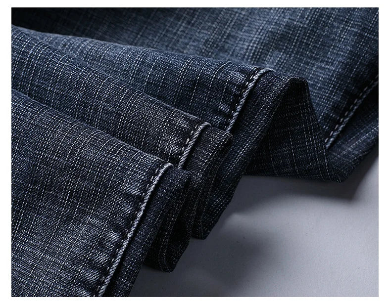 Jeans Business Homme – Coupe Droite Stretch, Bleu/Noir, Denim Classique BLACKBEARD OUTDOOR INDUSTRIES