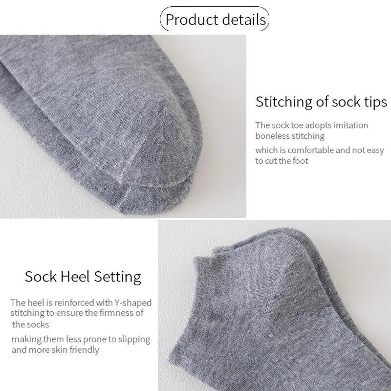 Lot de 10/20/40 Paires de Chaussettes Basses Unisexes – Couleurs Unies – Douces, Légères et Respirantes - BLACKBEARD OUTDOOR INDUSTRIES